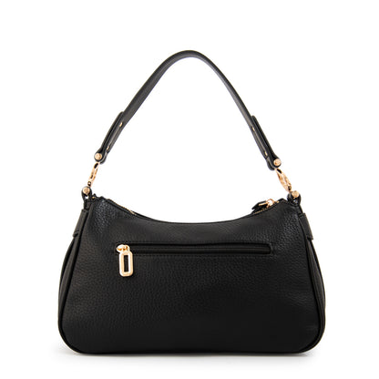 Cartera Bandolera oval eugenia mediana negro