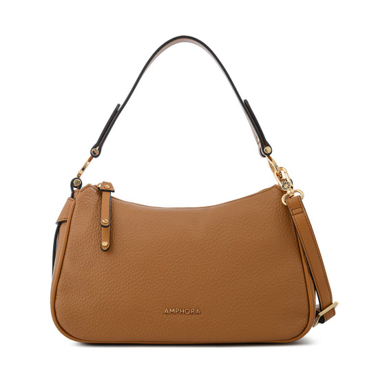 Cartera Bandolera oval eugenia mediana camel