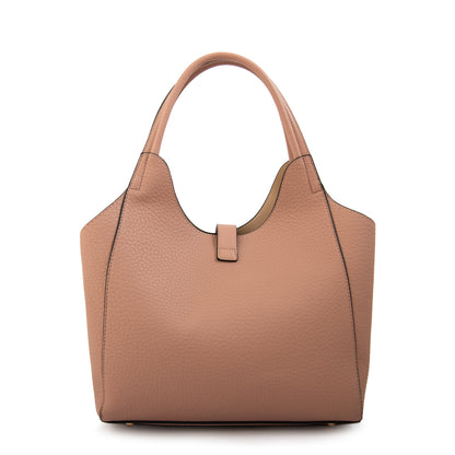 Cartera tote damaris grande rosa viejo