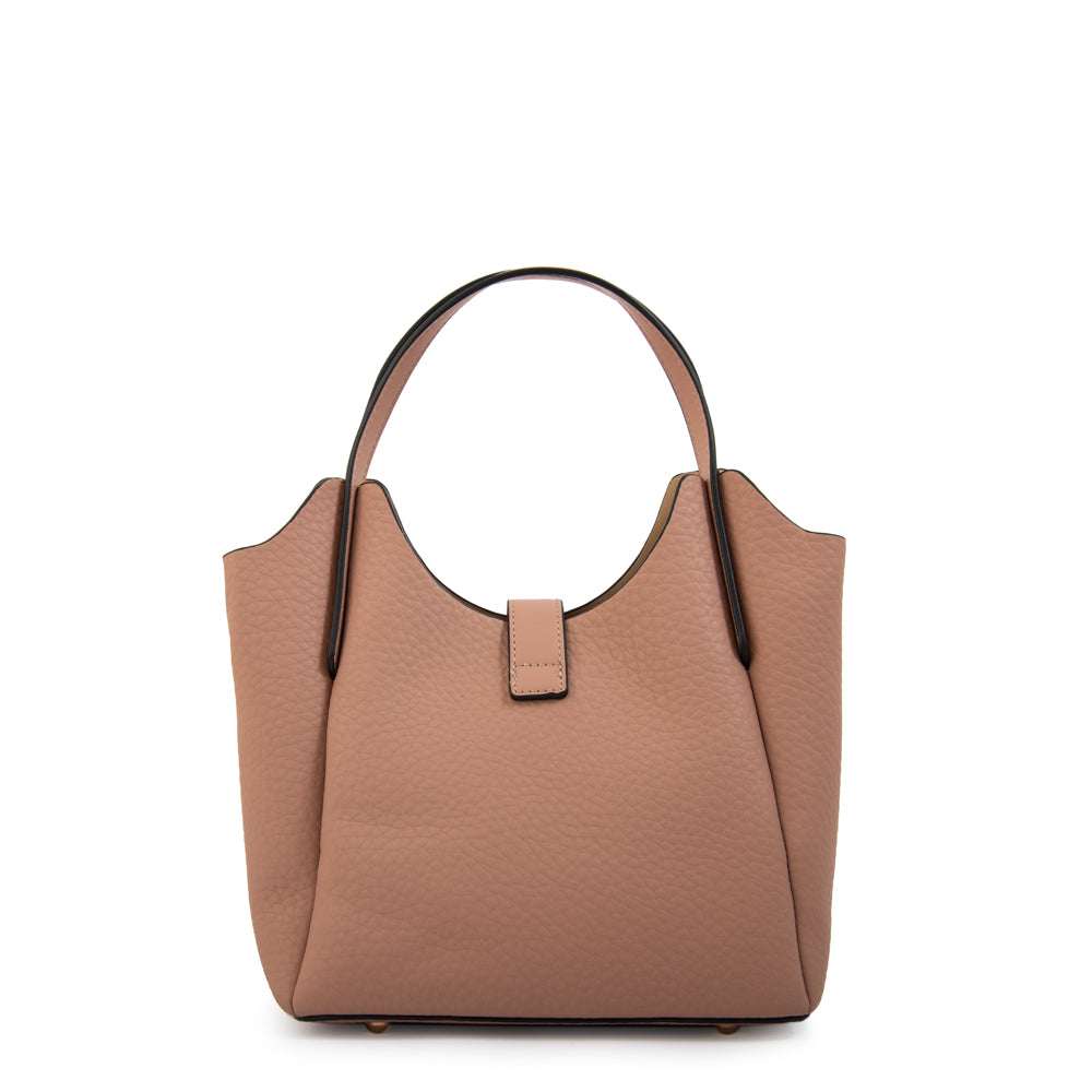 Cartera tote damaris pequeña rosa viejo