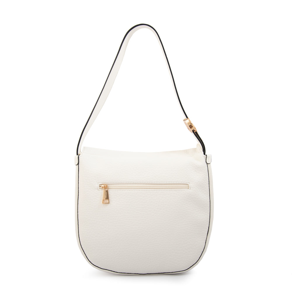 Cartera bandolera penelope mediana blanco