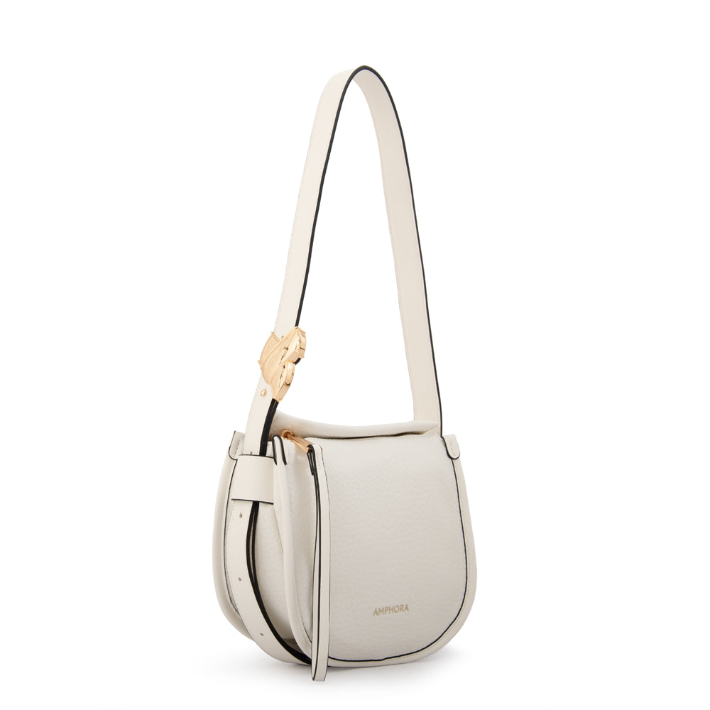 Cartera bandolera penelope pequeña blanco