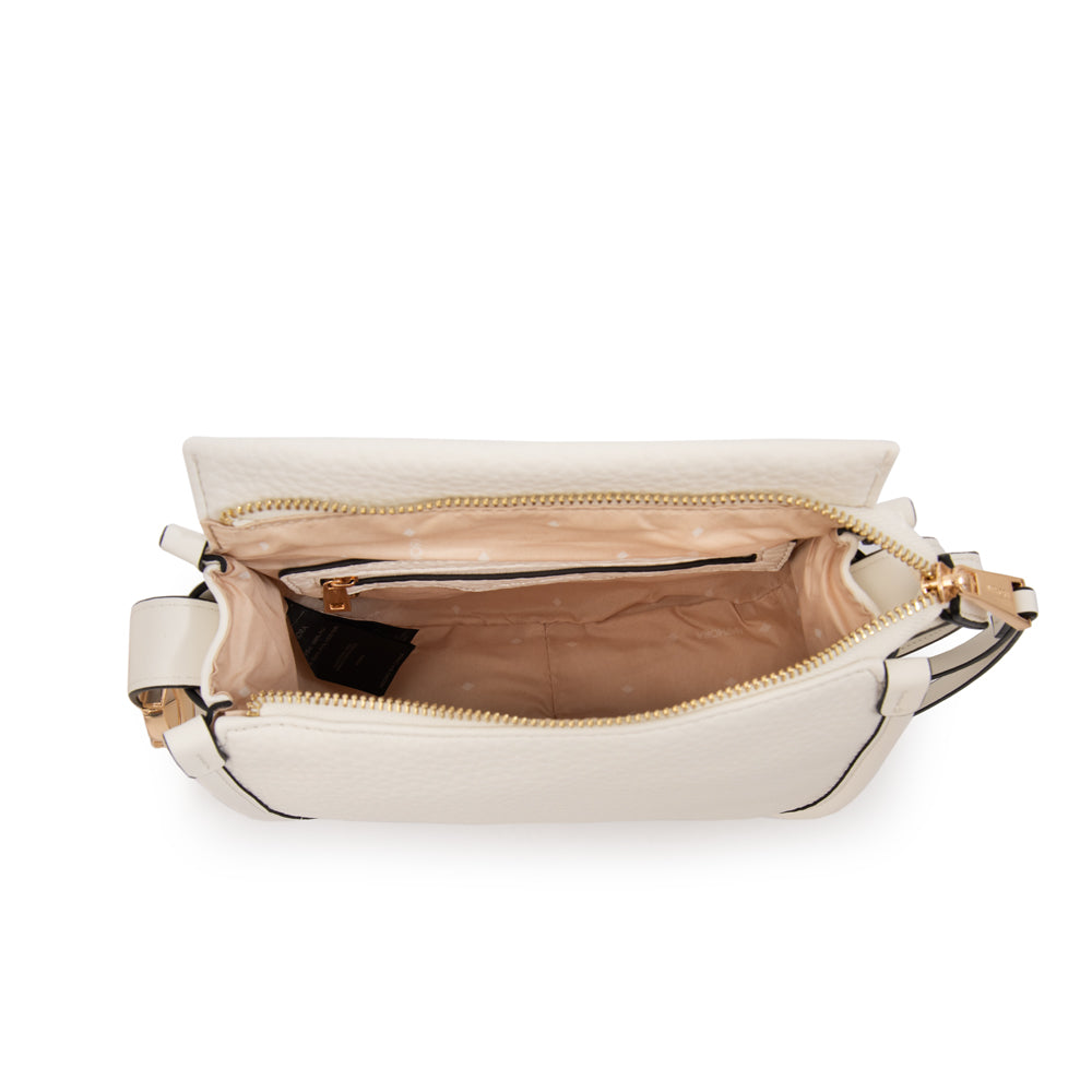 Cartera bandolera penelope pequeña blanco