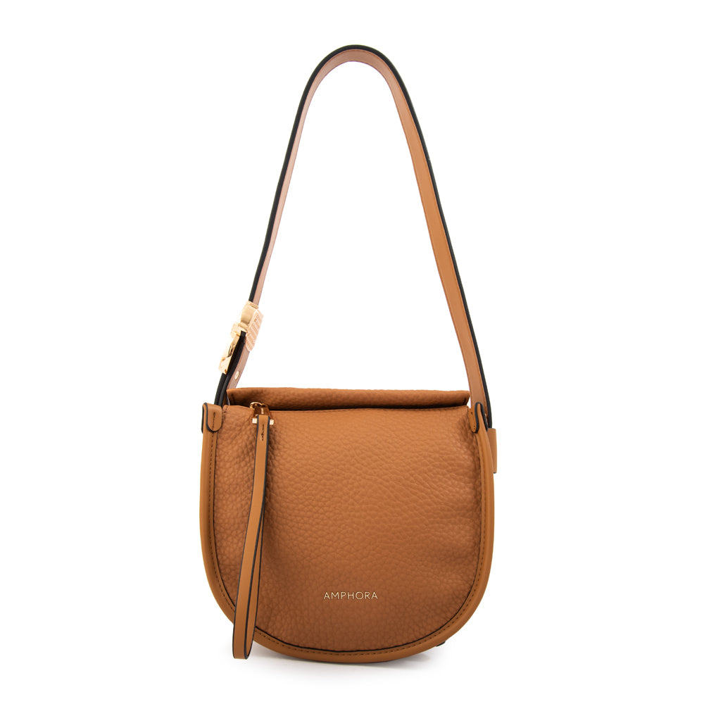 Cartera bandolera penelope pequeña camel