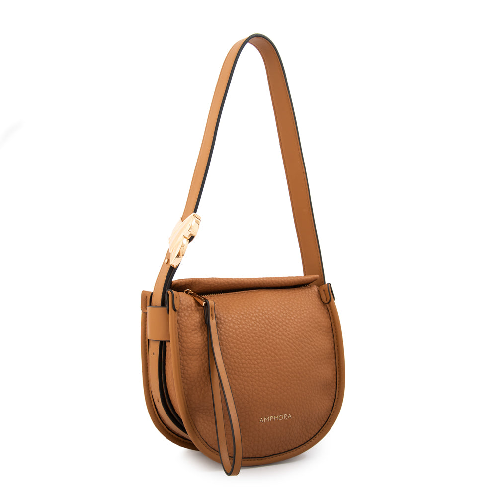 Cartera bandolera penelope pequeña camel