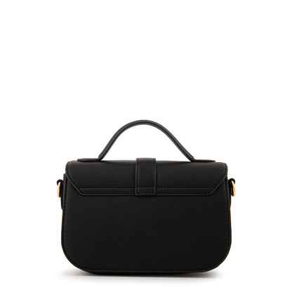 Cartera Bandolera con tapa florencia pequeña negro