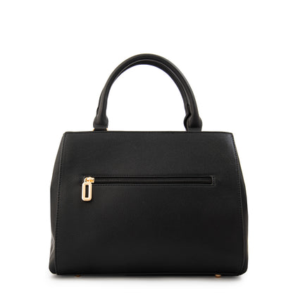 Cartera tote con tapa clary mediana negro