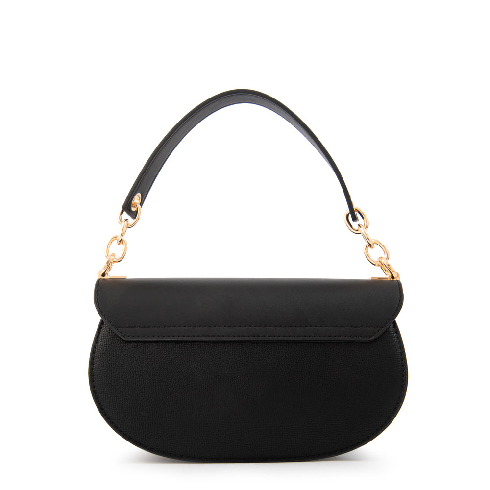Cartera bandolera con tapa clary pequeña negro
