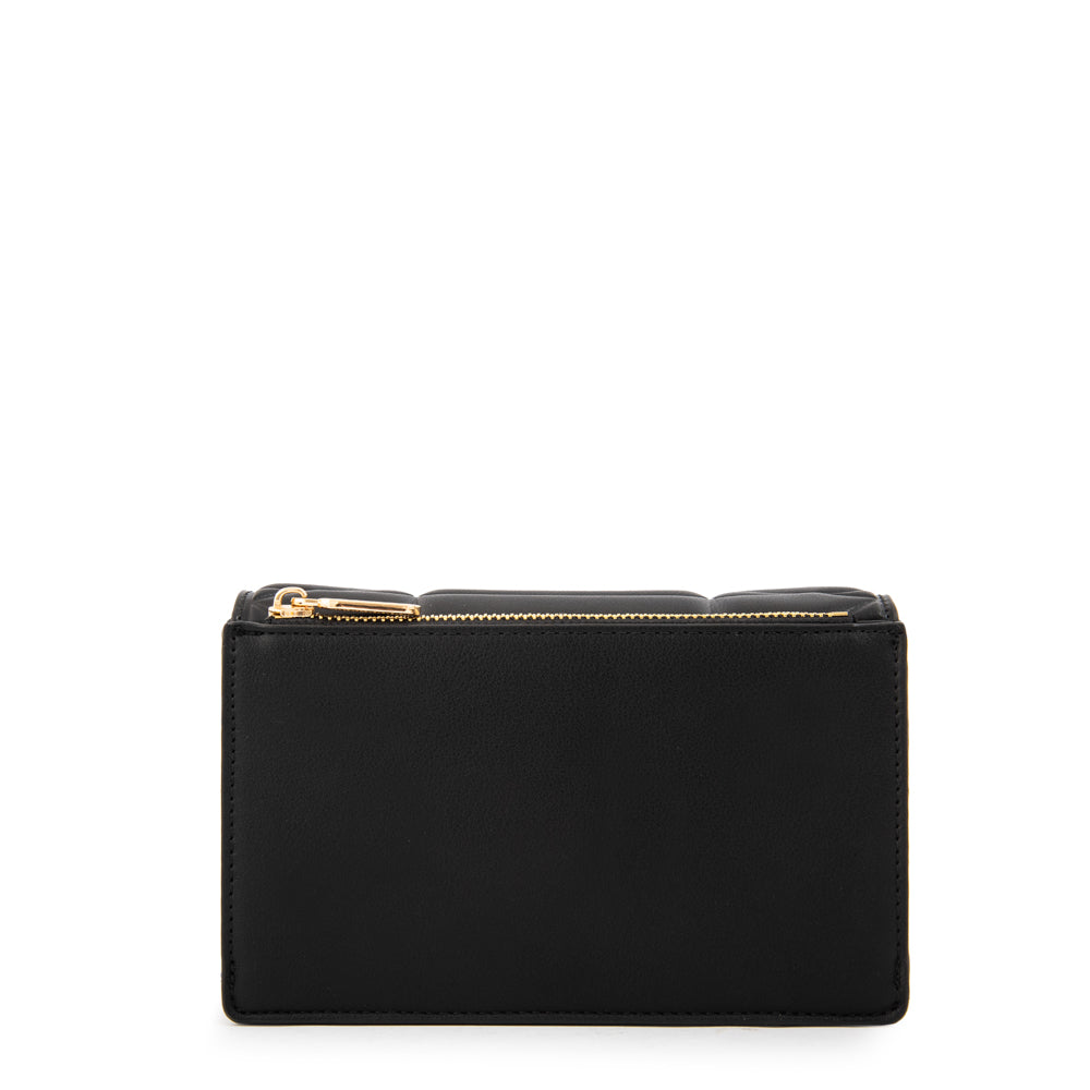Cartera bandolera con tapa tonya pequeña negro