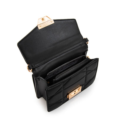 Cartera Bandolera con tapa tonya pequeña negro