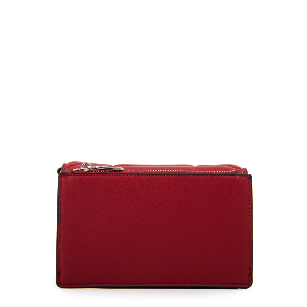 Cartera bandolera con tapa tonya pequeña rojo