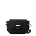 Cartera bandolera con tapa xime pequeña negro