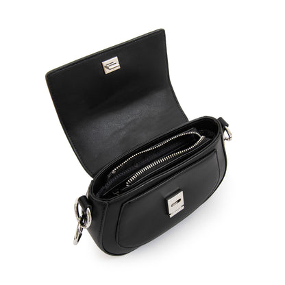 Cartera Bandolera con tapa xime pequeña negro