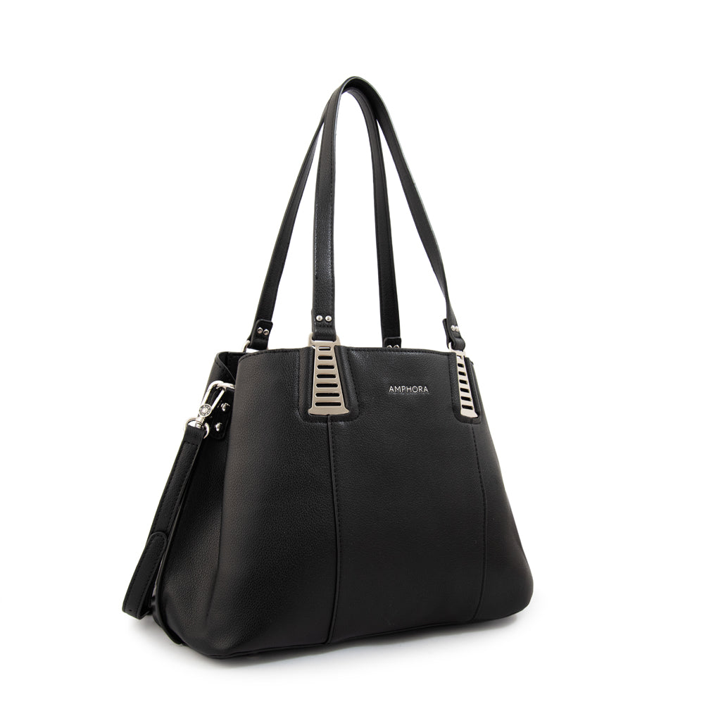 Cartera tote tonina mediana negro