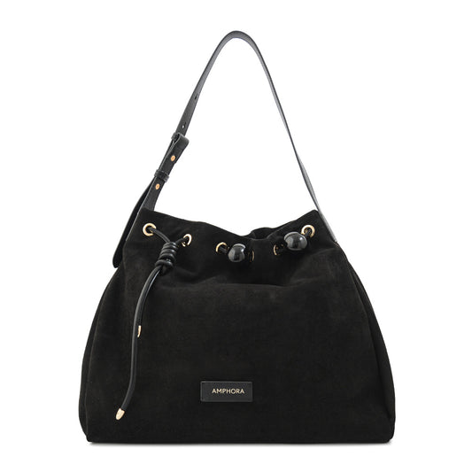 Cartera corte recto cifer mediana negro