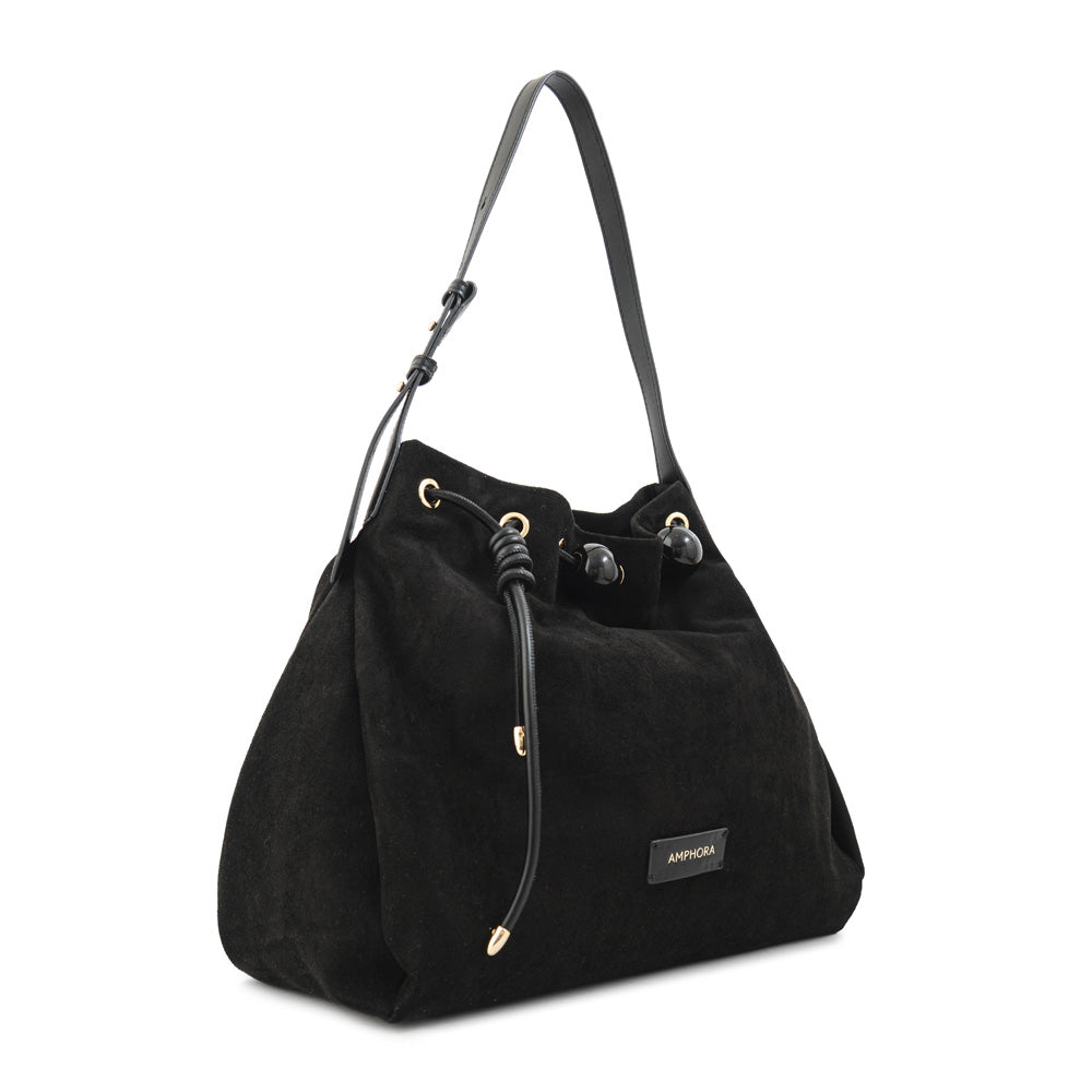 Cartera corte recto cifer mediana negro