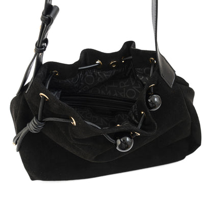 Cartera corte recto cifer mediana negro