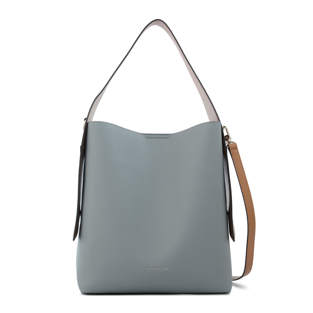 Cartera corte recto iris mediana denim