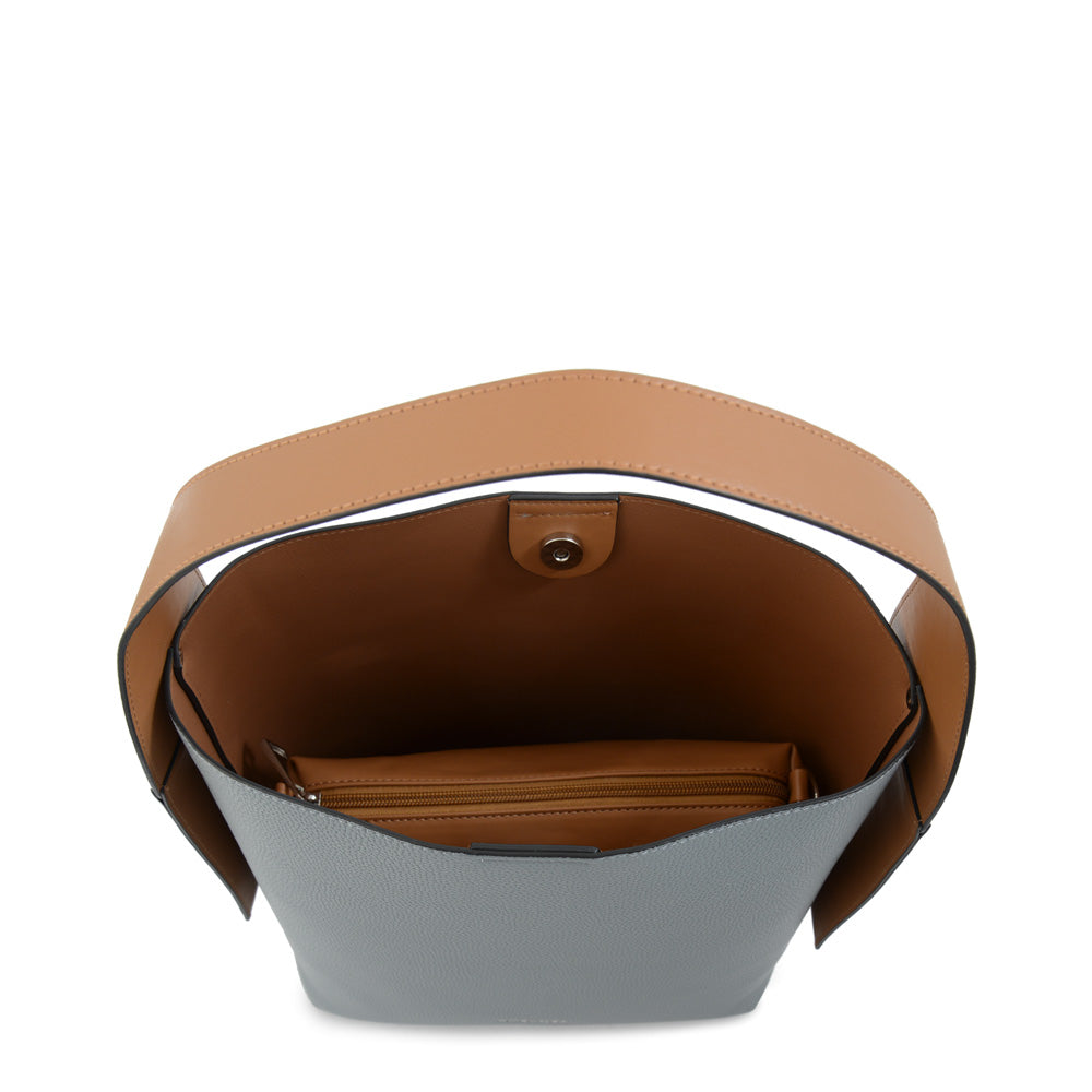 Cartera corte recto iris mediana denim