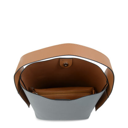 Cartera corte recto iris mediana denim