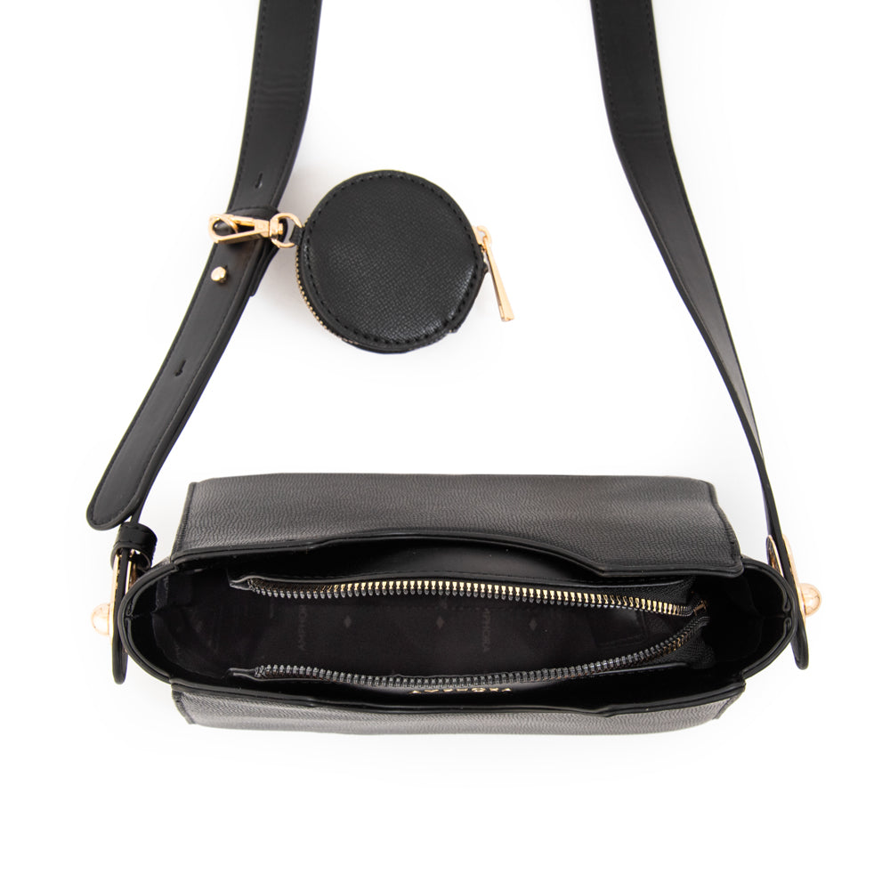 Cartera bandolera carrie pequeña negro