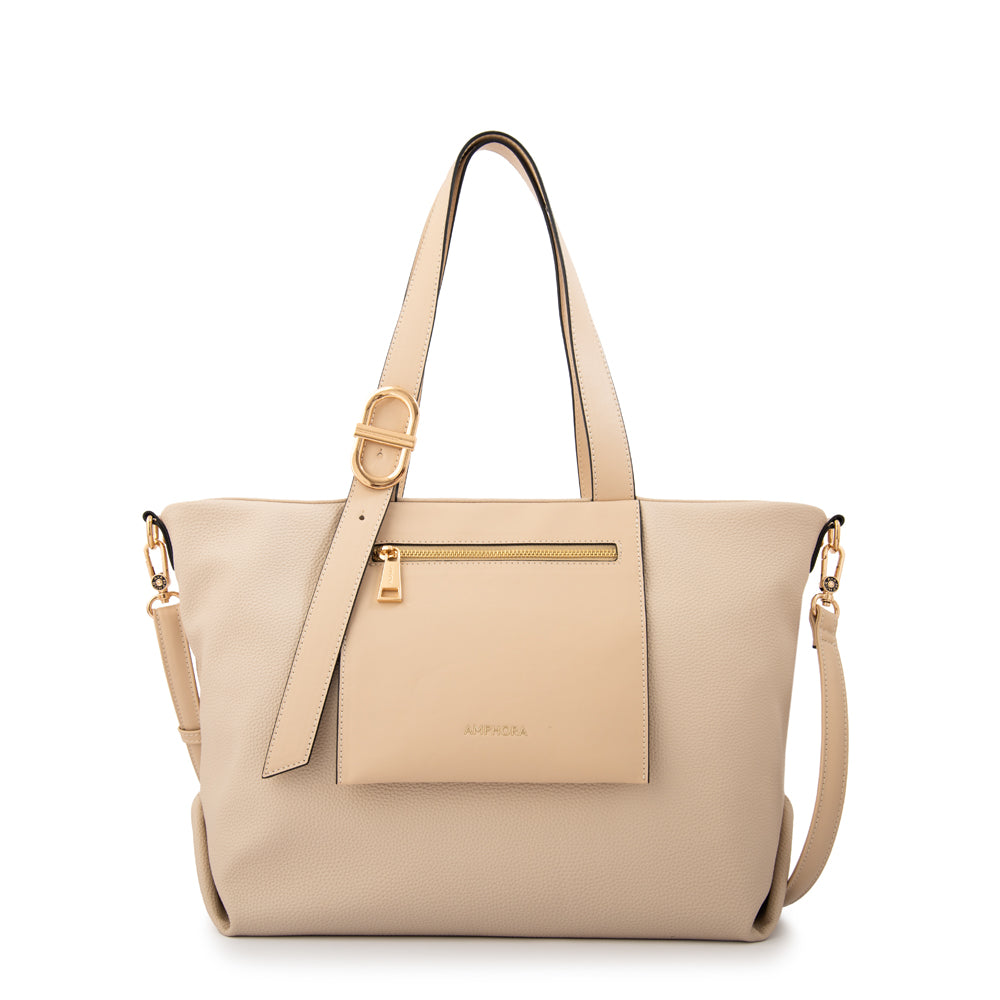 Cartera tote samanta grande beige