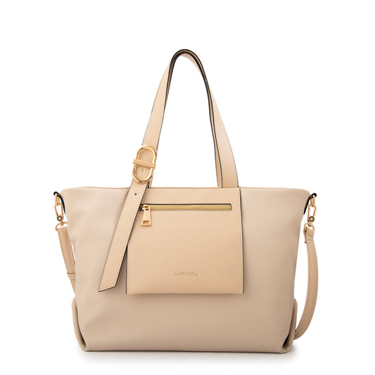 Cartera tote samanta grande beige