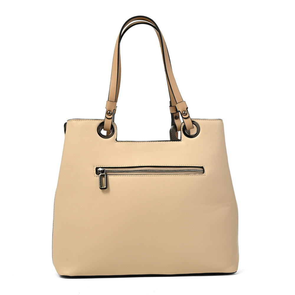 Cartera tote eliza grande beige