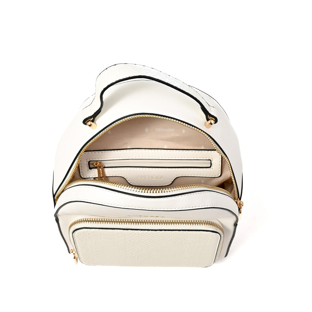 Mochila macarena pequeña blanco