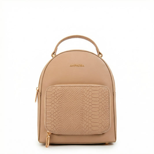 Mochila macarena pequeña beige