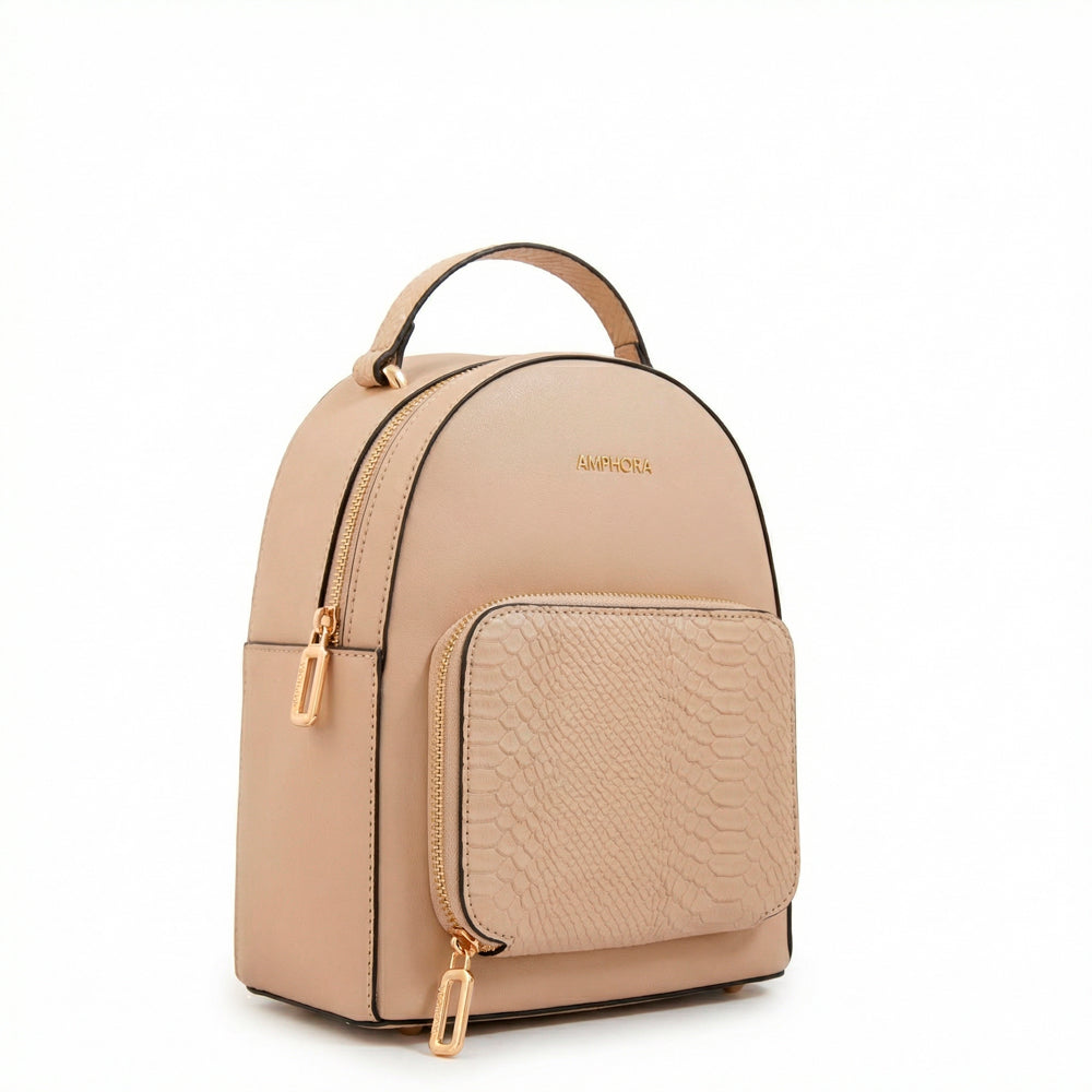 Mochila macarena pequeña beige