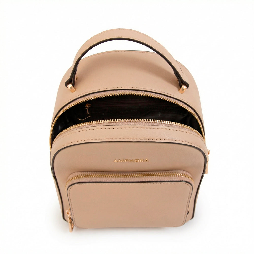 Mochila macarena pequeña beige