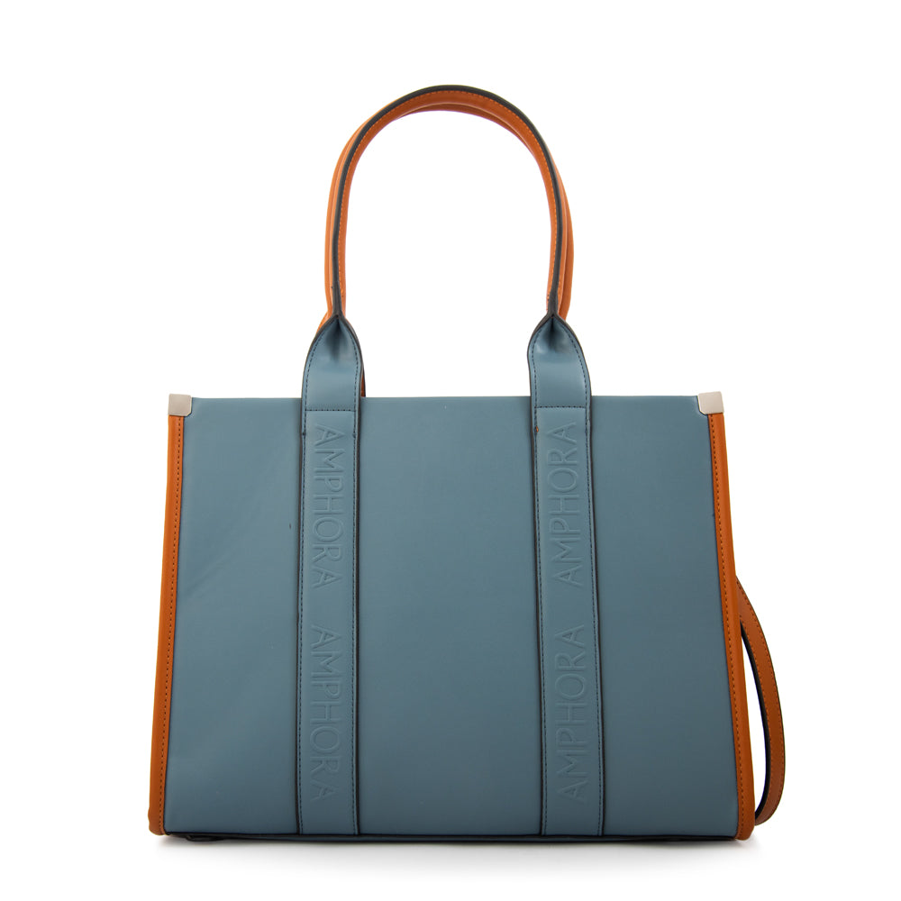 Cartera tote magdalena grande denim