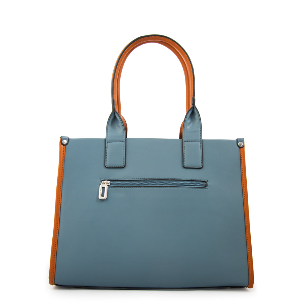 Cartera tote magdalena grande denim