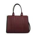 Cartera tote magdalena grande burdeo