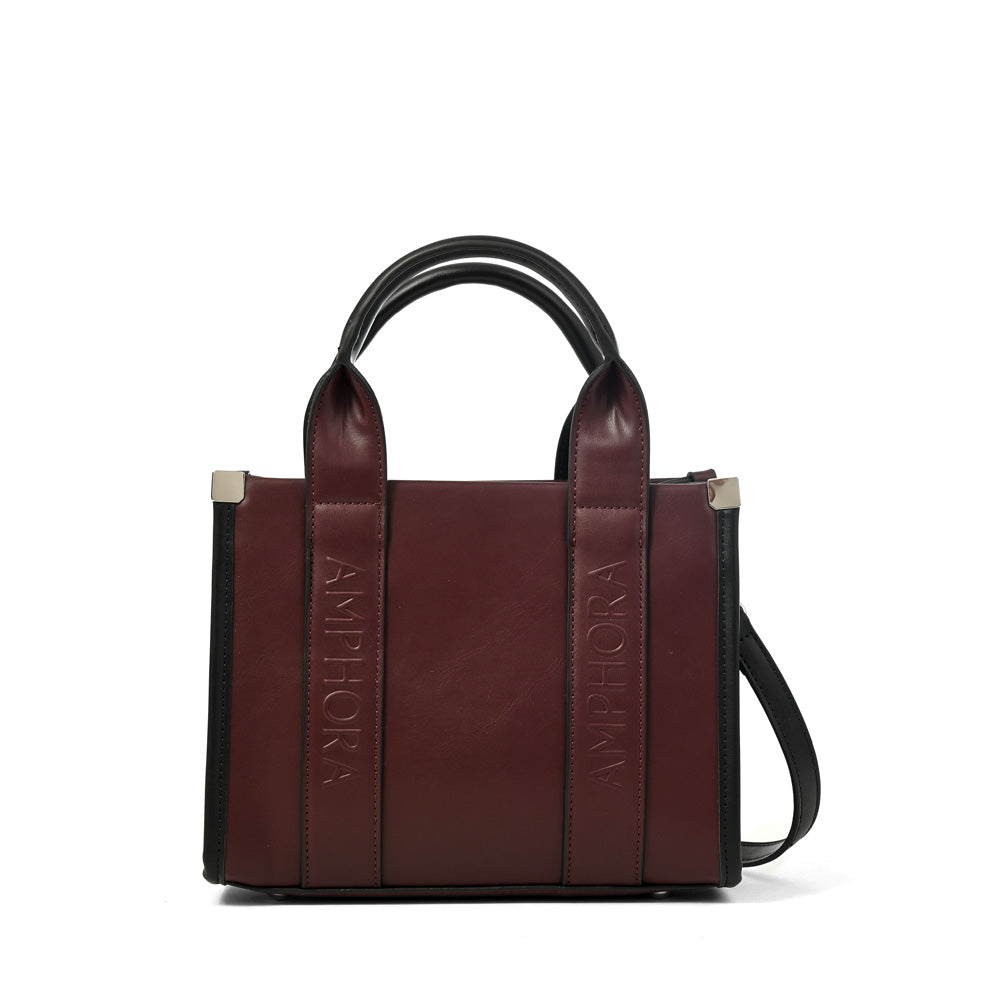 Cartera bandolera magdalena grande burdeo