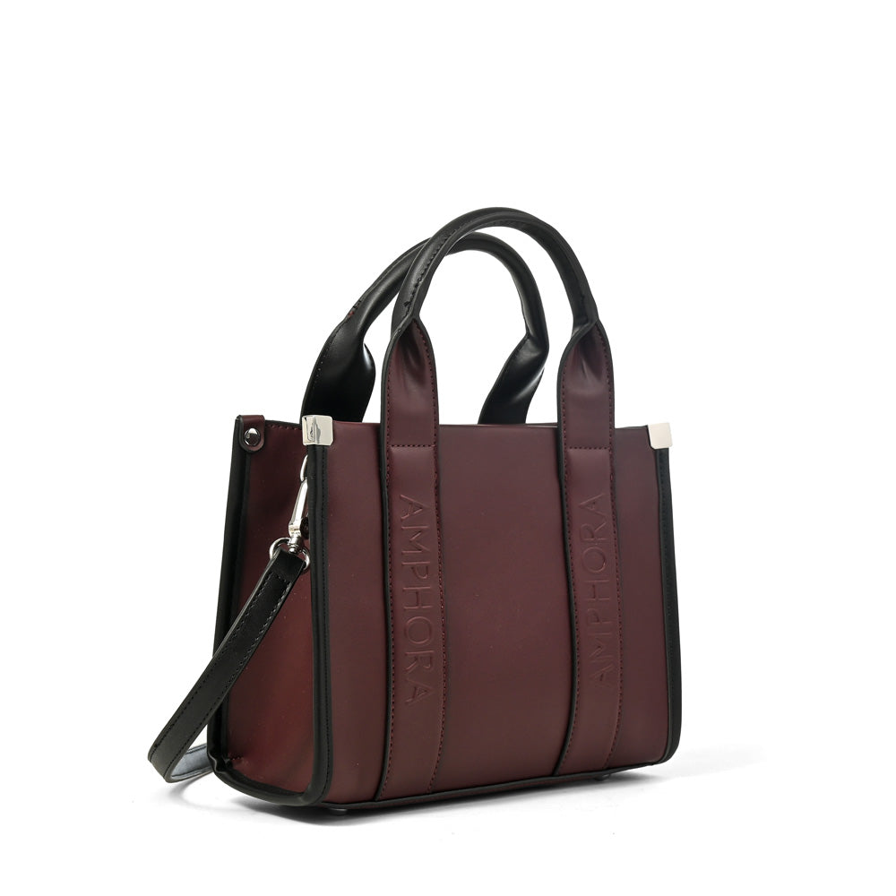 Cartera bandolera magdalena grande burdeo