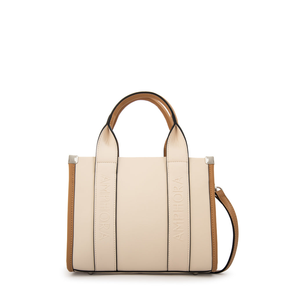 Cartera bandolera magdalena grande blanco crudo