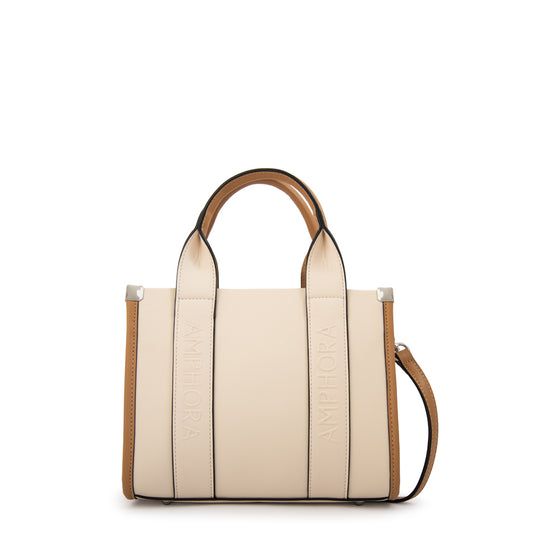 Cartera bandolera magdalena grande blanco crudo