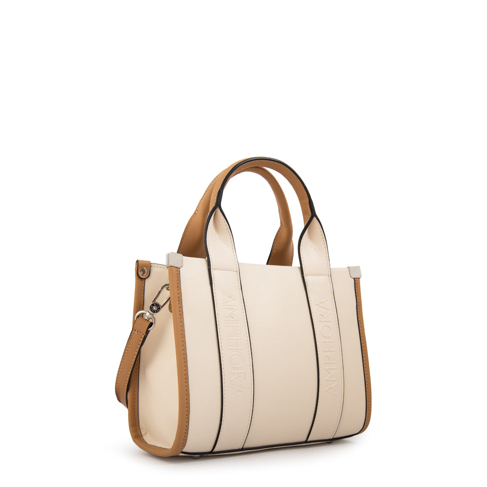 Cartera bandolera magdalena grande blanco crudo