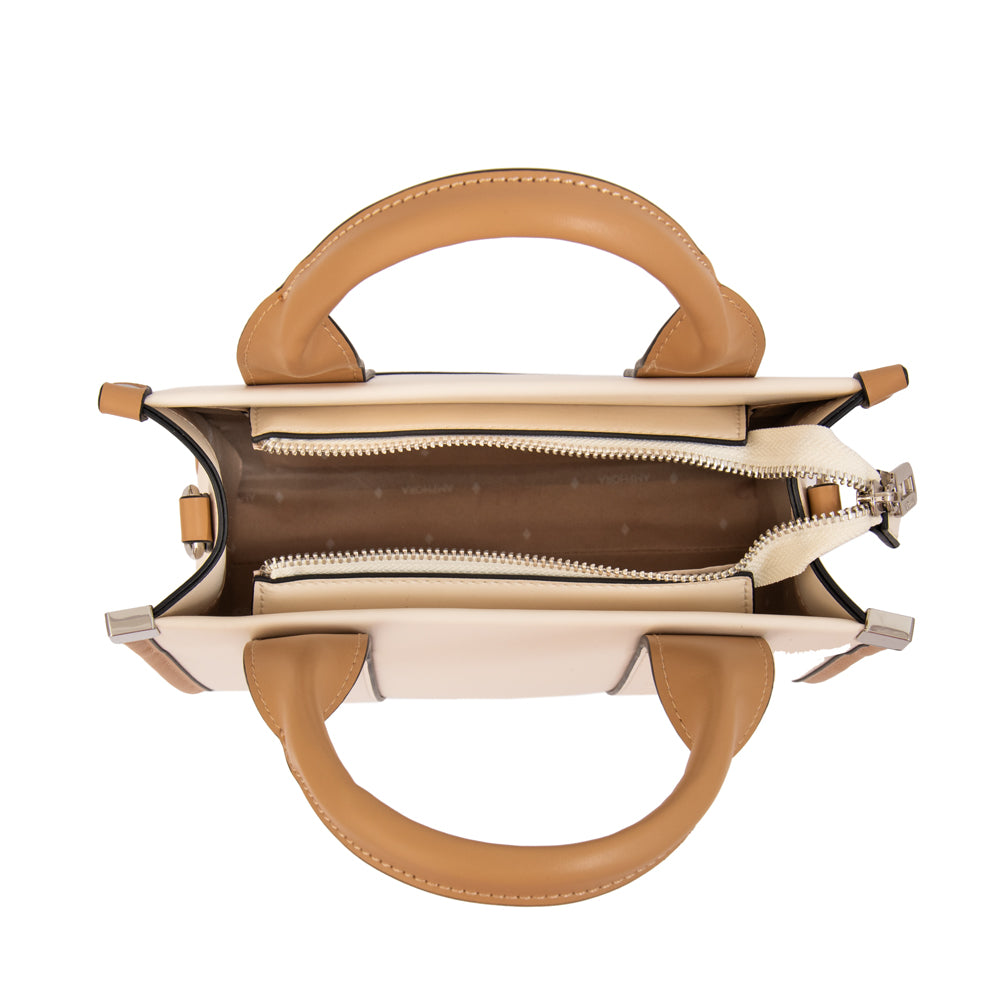Cartera bandolera magdalena grande blanco crudo