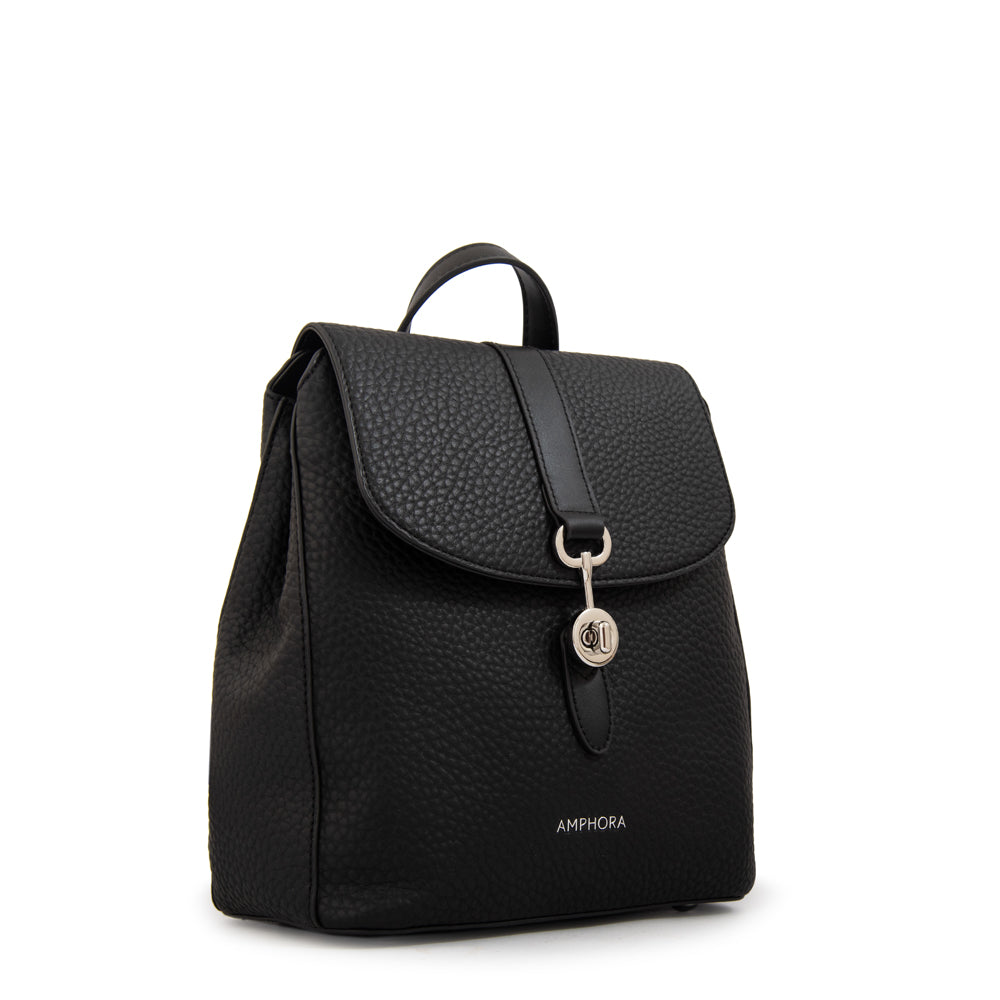 Mochila con tapa jenny pequeña negro