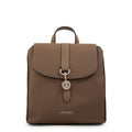 Mochila con tapa jenny pequeña taupe oscuro