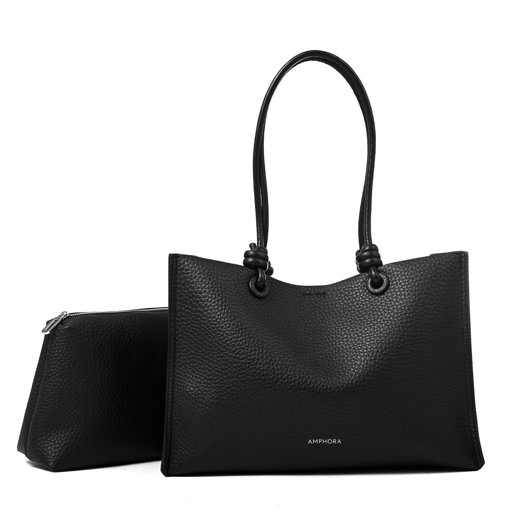 Cartera tote rose grande negro