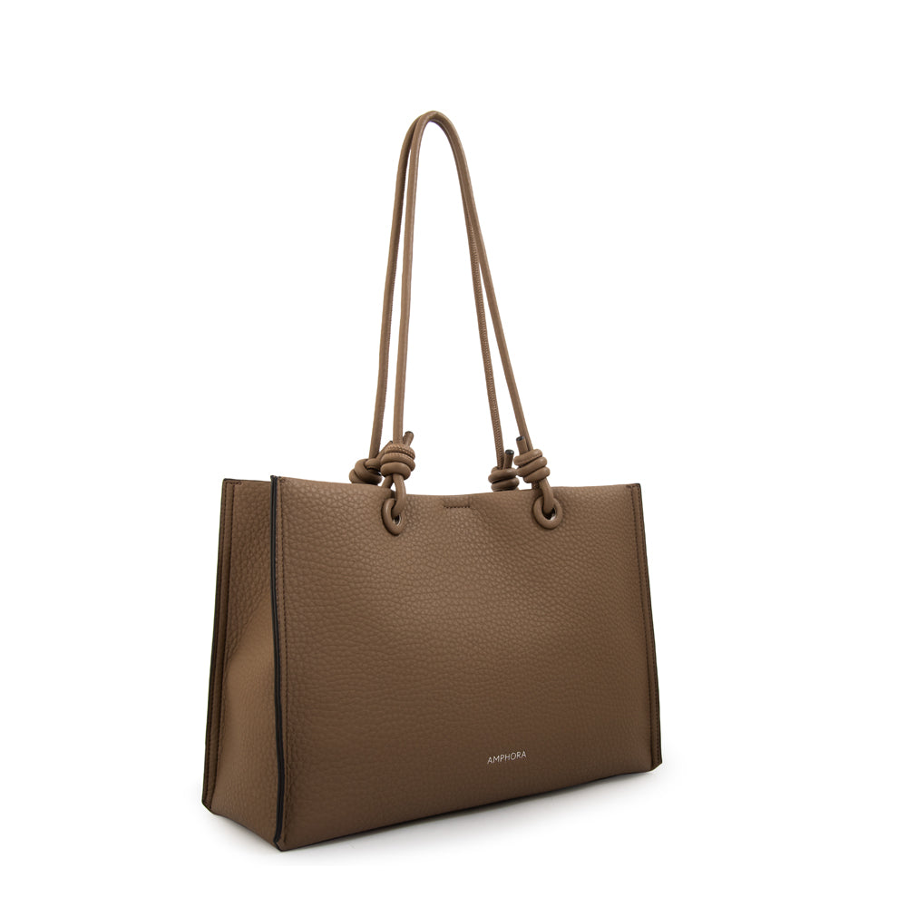 Cartera tote rose grande taupe oscuro