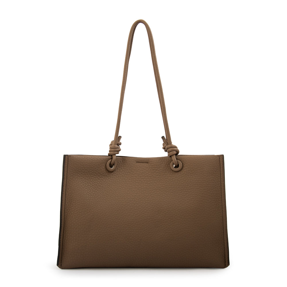 Cartera tote rose grande taupe oscuro