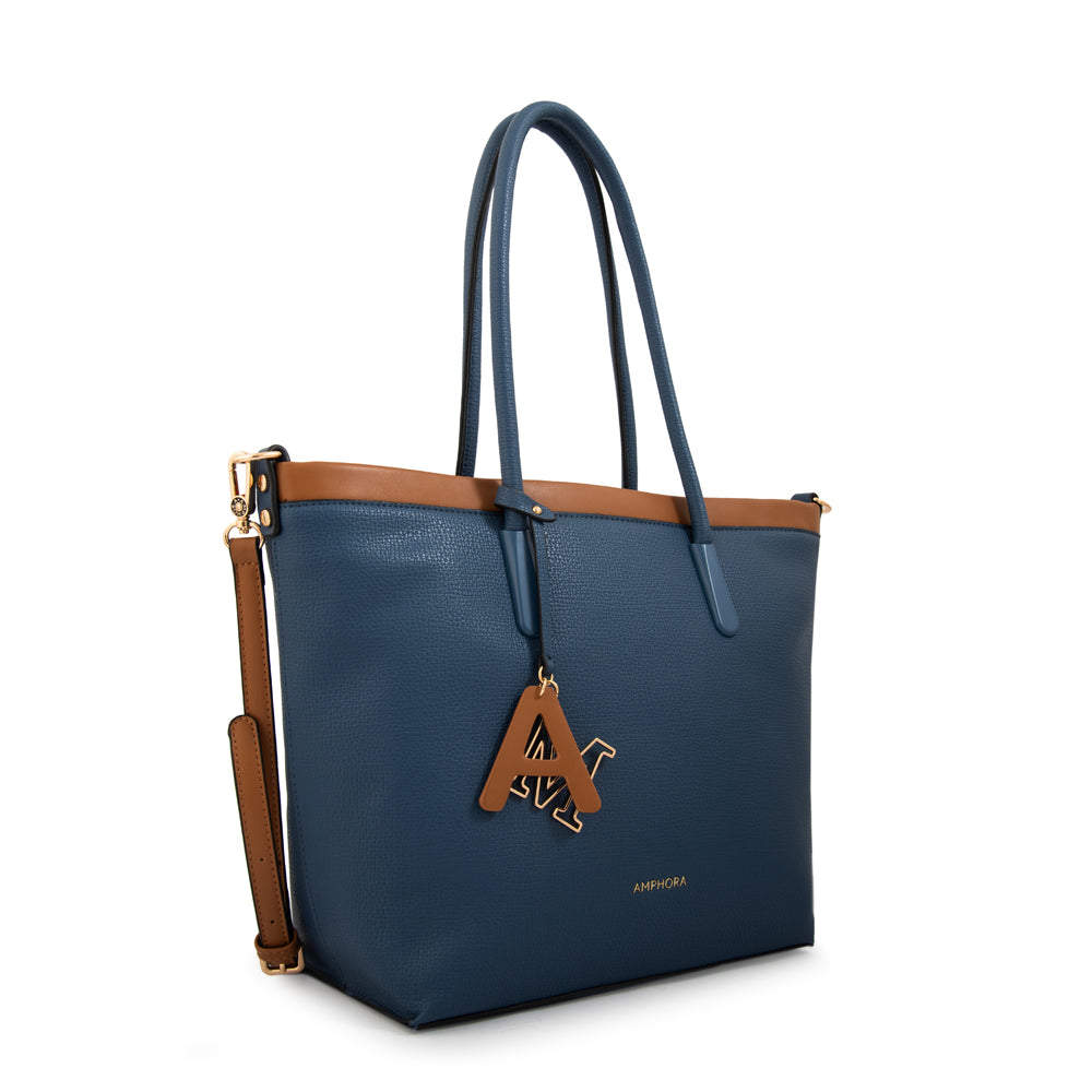 Cartera tote alegra grande azul