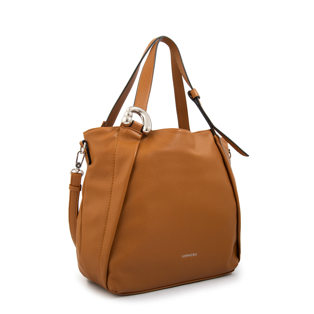 Cartera tote valeria grande camel