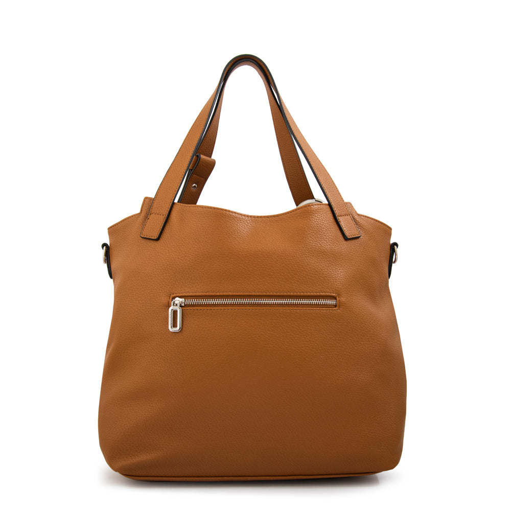 Cartera tote valeria grande camel