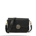 Cartera bandolera con tapa vania mediana negro